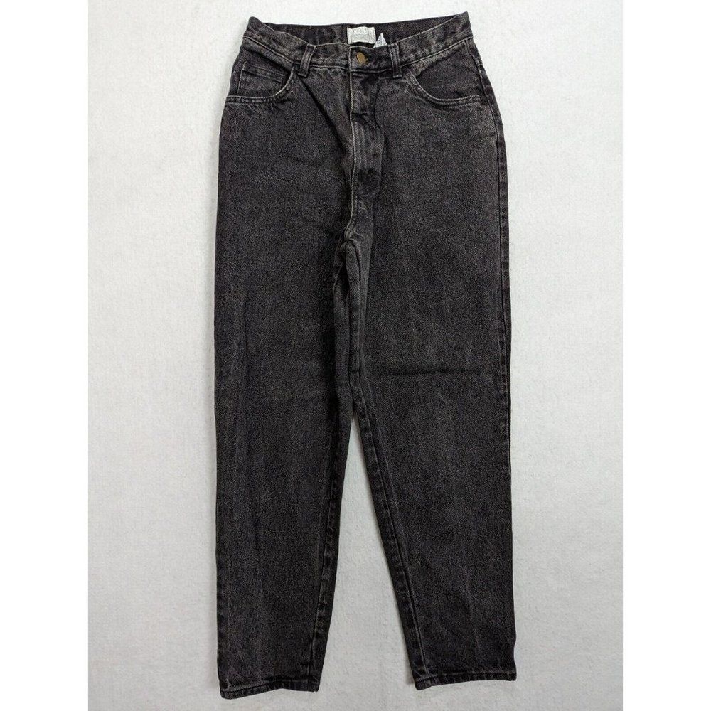 Moda International Women's Black Washed Boyfriend Jeans